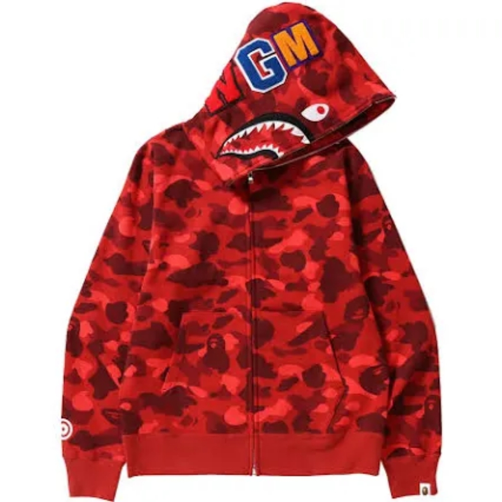 Bape jacket red